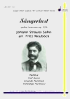 Musiknoten Sängerlust, Johann Strauss Sohn/Fritz Neuböck