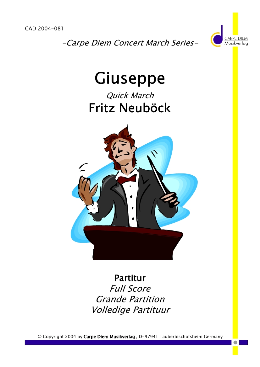 Musiknoten Giuseppe Quick March, Fritz Neuböck