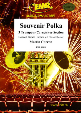 Musiknoten Souvenir Polka (Trumpet Trio), Martin Carron