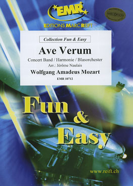 Musiknoten Ave Verum, Mozart/Naulais