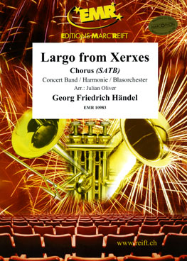 Musiknoten Largo from Xerxes (Chorus SATB), Händel/Oliver