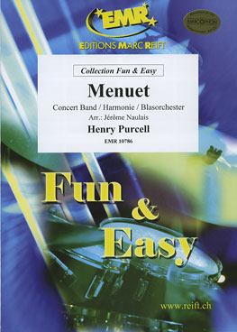 Musiknoten Menuet, Purcell/Naulais