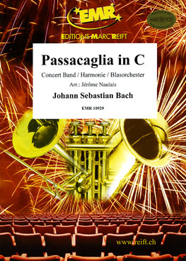 Musiknoten Passacaglia in C, Bach/Naulais