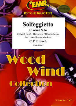 Musiknoten Solfeggietto, Bach c.p.e./Mortimer