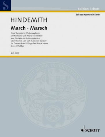 Musiknoten Marsch aus Sinfonische Metamorphosen über Themen v. C.M.v. Weber, Hindemith/Wilson