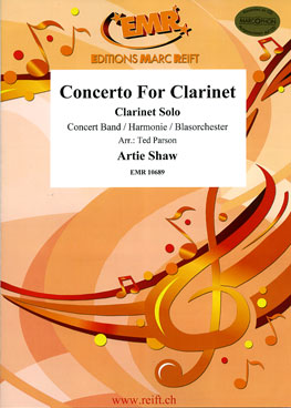 Musiknoten Concerto For Clarinet, Shaw/Parson