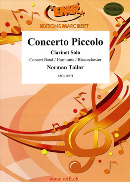 Musiknoten Concerto Piccolo (Clarinet Solo), Tailor