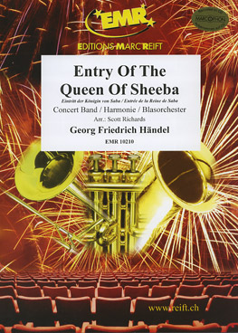 Musiknoten Eintritt der Königin von Saba, Händel/Richards