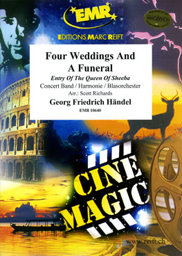 Musiknoten Four Weddings And A Funeral, Händel/Richards