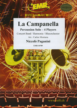 Musiknoten La Campanella (Percussion Quartet), PagaNini/Montana