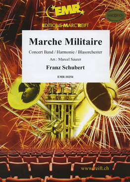 Musiknoten Marche Militaire, Schubert/Saurer