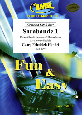 Musiknoten Sarabande I, Händel/Naulais