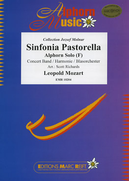 Musiknoten Sinfonia Pastorella (Alphorn Solo in F), Mozart/Richards