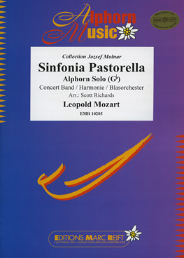 Musiknoten Sinfonia Pastorella (Alphorn Solo in Gb), Mozart/Richards