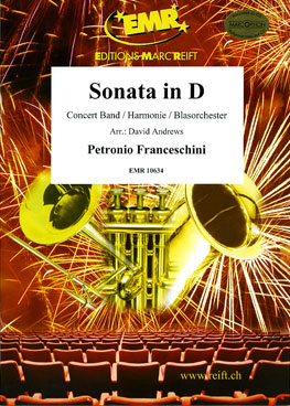 Musiknoten Sonata in D, Franceschini/Andrews