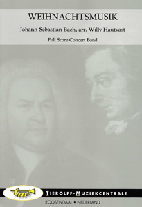 Musiknoten Weihnachtsmusik, Johann Sebastian Bach