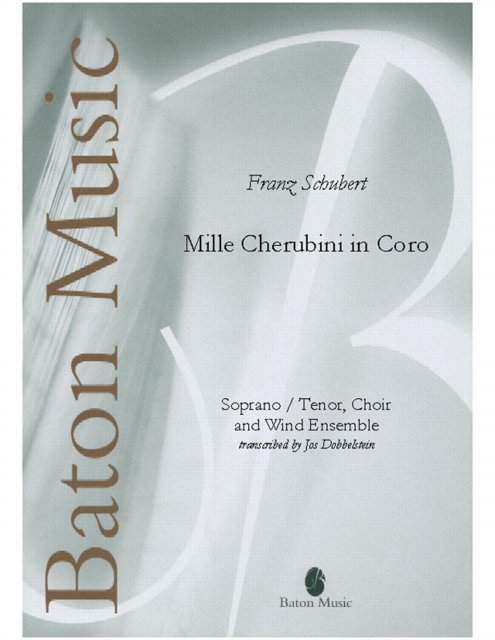 Musiknoten Mille Cherubini in Coro, Schubert/Jos Dobbelstein
