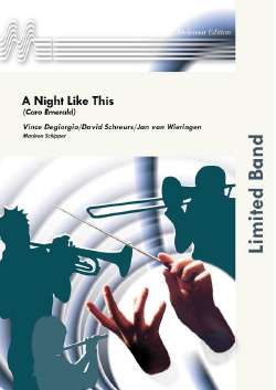 Musiknoten A Night Like This, D.Schreurs, V.Degiorgio, Jan van Wieringen/Marleen Schipper