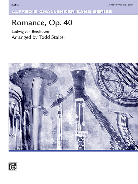 Musiknoten Romance, Op. 40, Ludwig van Beethoven/Todd Stalter