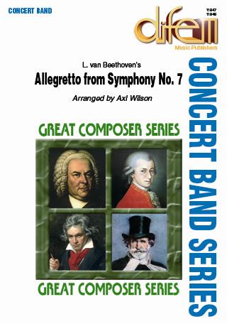 Musiknoten Allegretto de la 7ème Symphonie, Beethoven/Wilson
