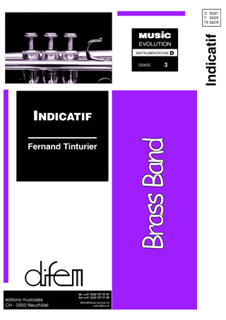 Musiknoten Indicatif, Tinturier - Brass Band