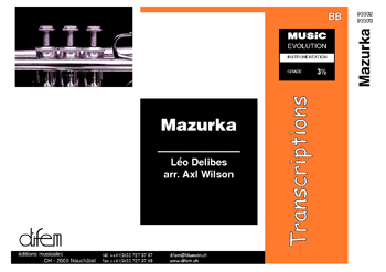 Musiknoten Mazurka, Delibes/Wilson - Brass Band