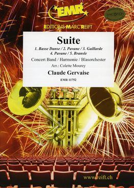 Musiknoten Suite, Gervaise, Claude