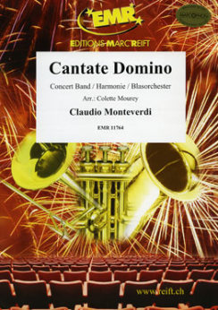 Musiknoten Cantate Domino, Claudio Monteverdi