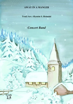Musiknoten Away in a Manger, Traditionell /Oystein S. Heimdal