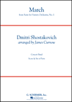 Musiknoten March from Suite for Variety Orchestra, No. 1, Dmitri Shostakovich/James Curnow