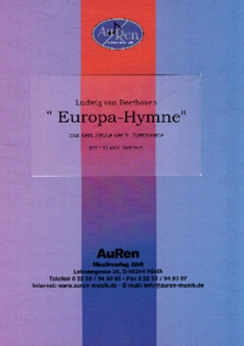 Musiknoten Europahymne, Ludwig van Beethoven/Guido Rennert