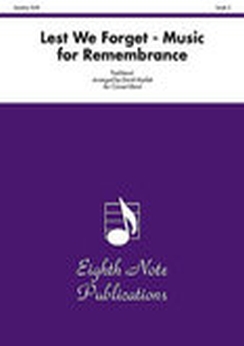 Musiknoten Lest We Forget - Music for Remembrance, Traditional/David Marlatt