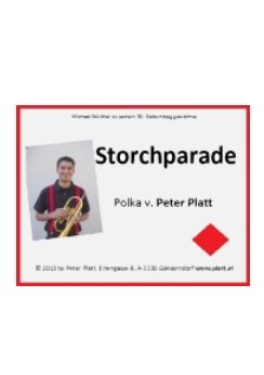 Musiknoten Storchparade, Peter Platt 
