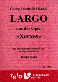 Musiknoten Largo aus der Oper 