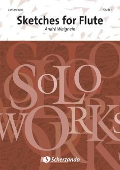 Musiknoten Sketches for Flute, André Waignein