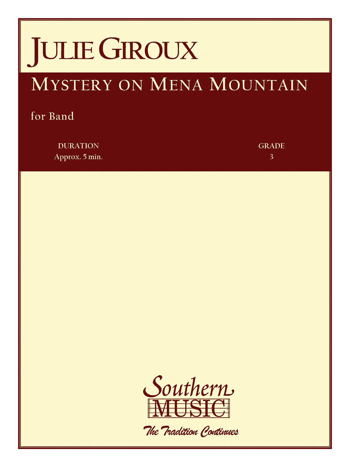 Musiknoten Mystery On Mena Mountain, Julie Giroux