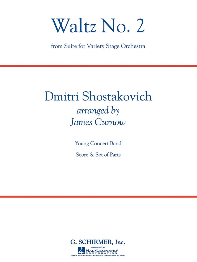 Musiknoten Waltz No. 2 (from Suite for Variety Stage Orch.), Dmitri Shostakovich /James Curnow