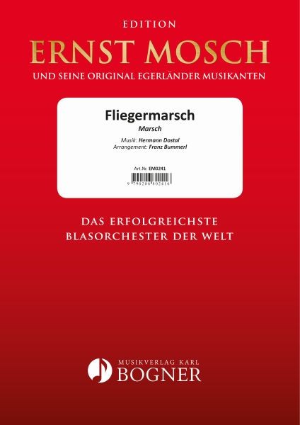 Musiknoten Fliegermarsch, Hermann Dostal/Franz Bummerl