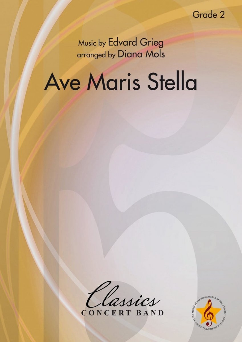 Musiknoten Ave Maris Stella, Edvard Grieg/Diana Mols