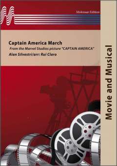 Musiknoten Captain America March, Alan Silvestri/Rui Claro