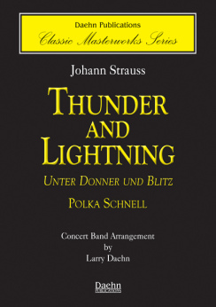 Musiknoten Thunder and Lightning Polka Schnell, Strauss/Daehn