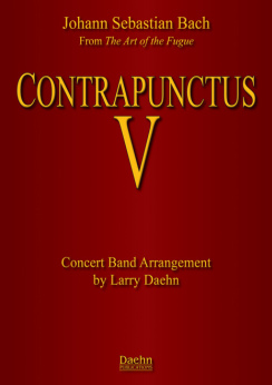 Musiknoten Contrapunctus V -?From The Art of the Fugue, Bach/Daehn