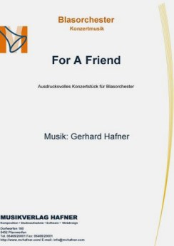 Musiknoten For A Friend, Gerhard Hafner