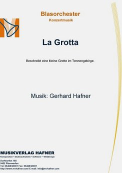 Musiknoten La Grotta, Gerhard Hafner