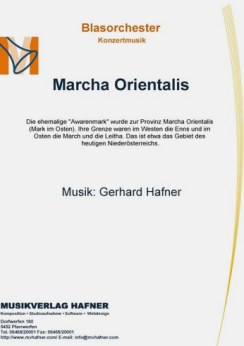 Musiknoten Marcha Orientalis, Gerhard Hafner