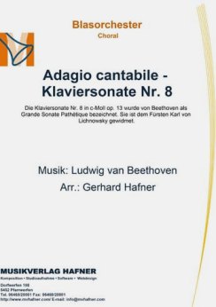 Musiknoten Adagio cantabile - Klaviersonate Nr. 8, Ludwig van Beethoven /Gerhard Hafner