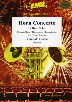 Musiknoten Horn Concerto, Reinhold Gliere/Cheseaux