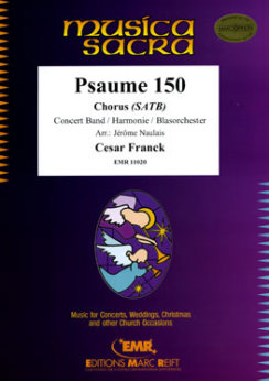 Musiknoten Psaume 150, César Franck/Naulais