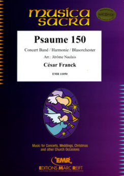 Musiknoten Psaume 150, César Franck/Naulais