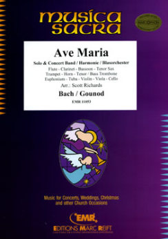 Musiknoten Ave Maria, Bach, Gounod/Richards